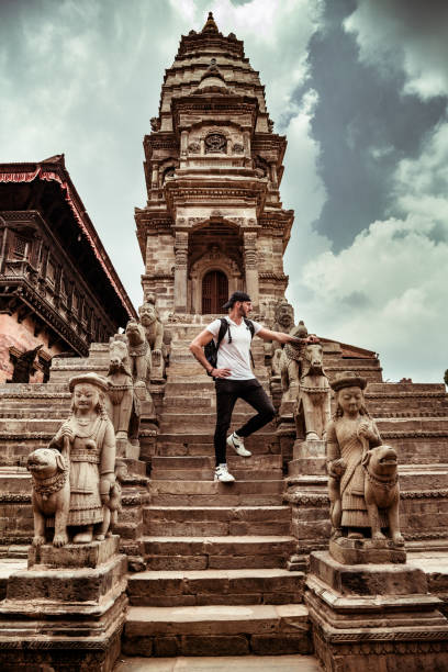 tourist at durban square in Patan - nepal