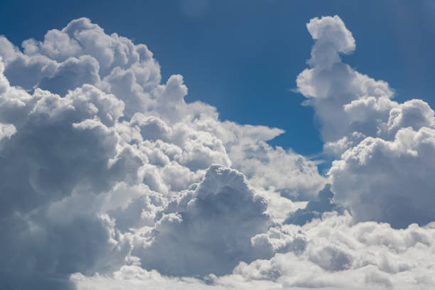istock Cumulonimbus clouds formation looking from airplane window 1175413939