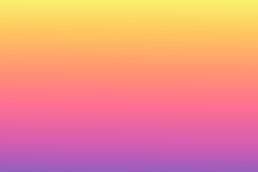 Abstract background with smooth gradient purple, pink, orange, yellow color twilight time. For Wallpaper, Background, Print. Vector Illustration