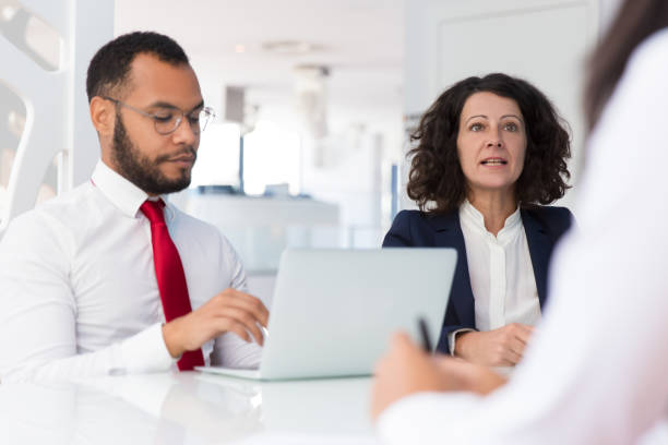 istock Personnel managers interviewing job candidate 1175425040