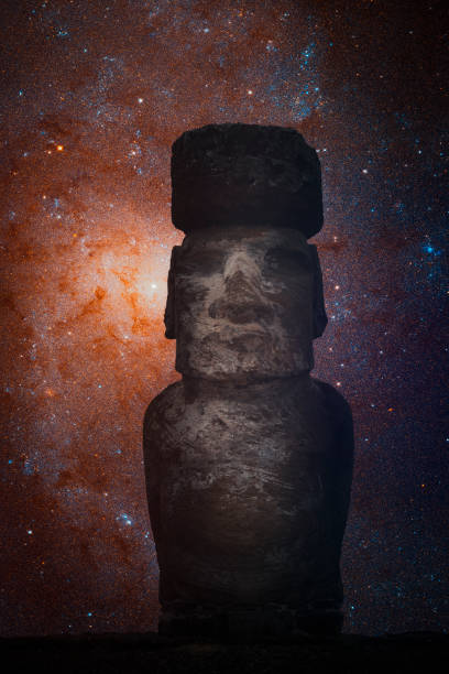 istock Starry sky over statues on Easter Island. This image elements furnished by NASA 1175425418