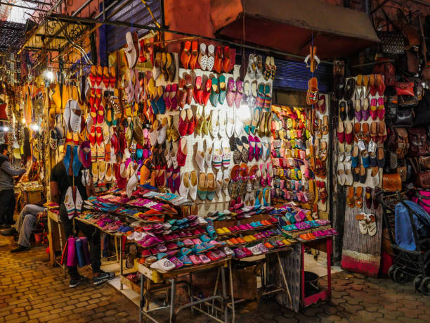 istock Morocco Marakech traditional arab street market 1175425529
