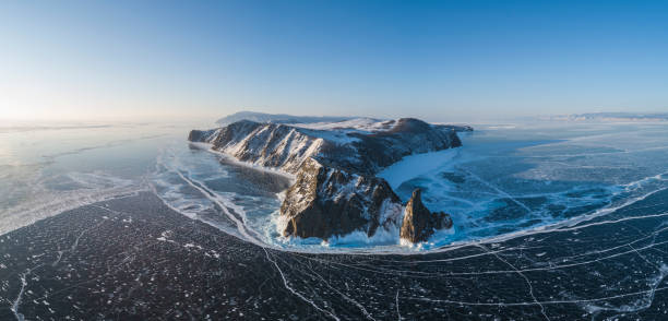 istock Baikal lake ice and environment in winter 1175427433