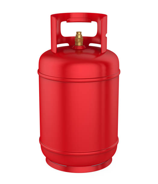 istock Red Gas Cylinder Isolated 1175433268