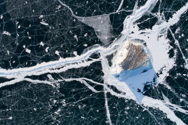 istock Baikal lake ice and environment in winter 1175434405
