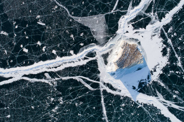 istock Baikal lake ice and environment in winter 1175434453