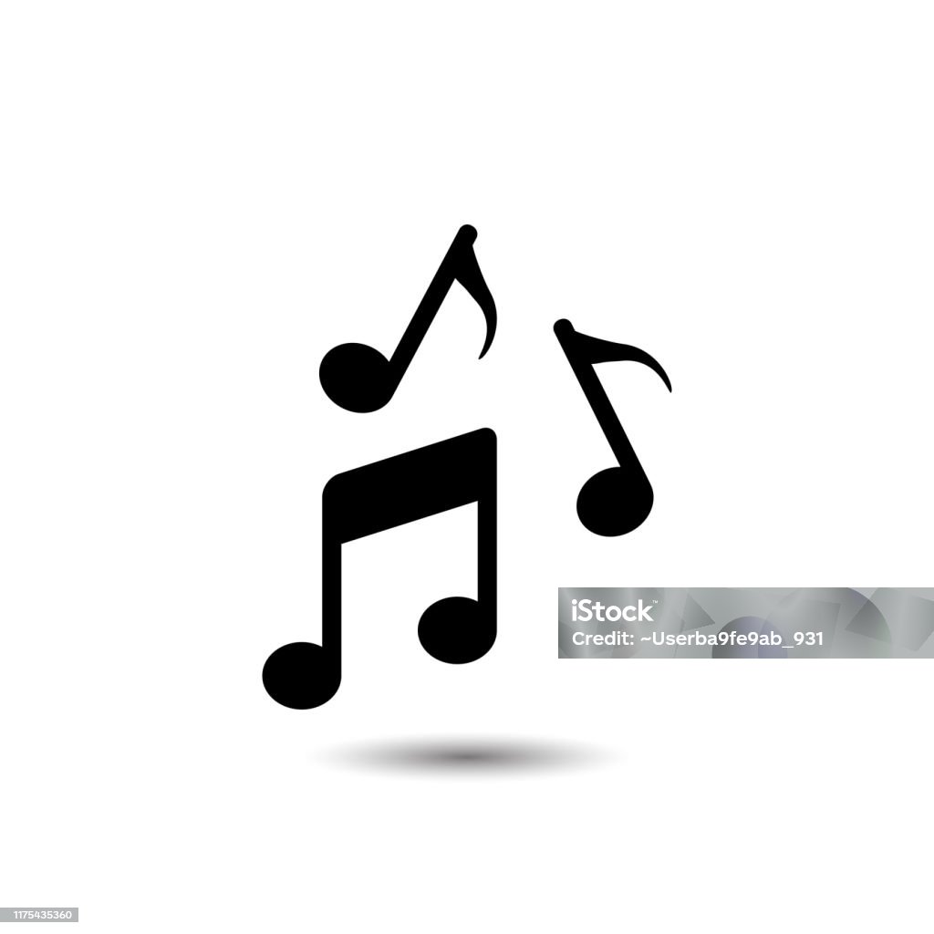 Music note icon. Vector illustration Musical Note stock vector
