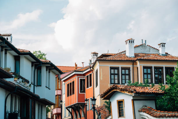 istock Plovdiv old town medieval buildings in Plovdiv, Bulgaria 1175437820
