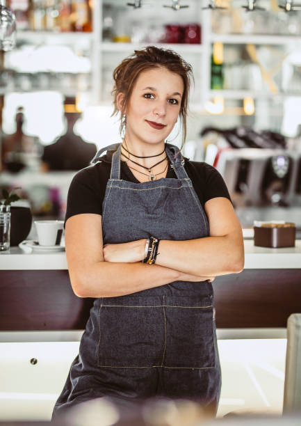 istock Portrait of a Cafeteria Owner 1175439933