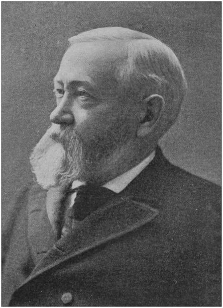 istock Antique portrait of famous men: Benjamin Harrison 1175442436