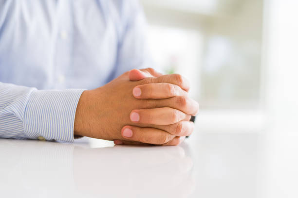 istock Close up of man hands 1175444051