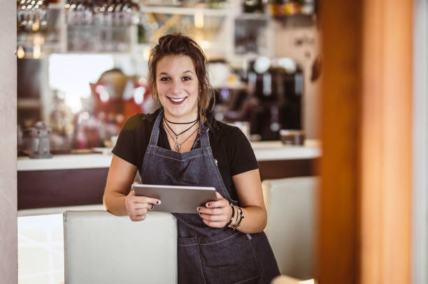 istock Portrait of a Cafeteria Owner Holding a Digital Tablet 1175444836