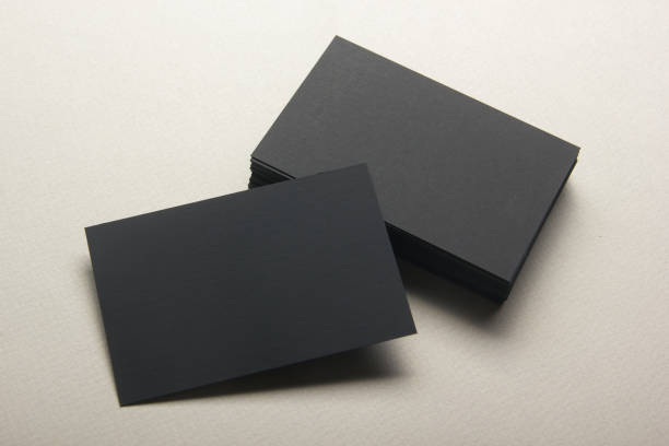 istock Business cards blank. Mockup on color background. Flat Lay. copy space for text 1175446447