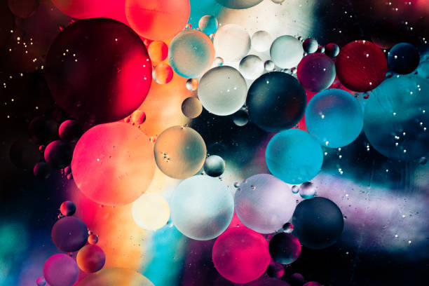 istock Macro oil and water multi colored abstract background 1175447340