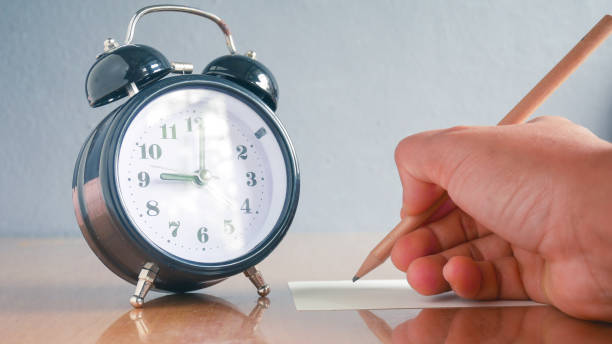istock Close up Vintage clock in pastel tone. 1175448037
