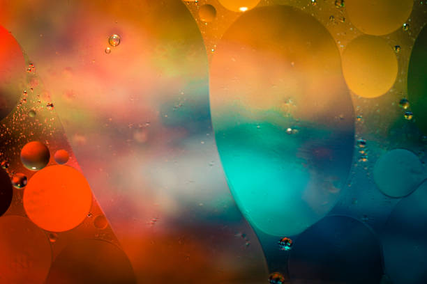 istock Macro oil and water multi colored abstract background 1175448957