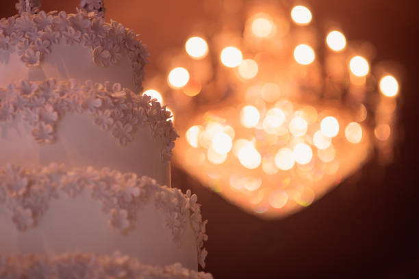 istock Beautiful cake for wedding party with space for design 1175448960