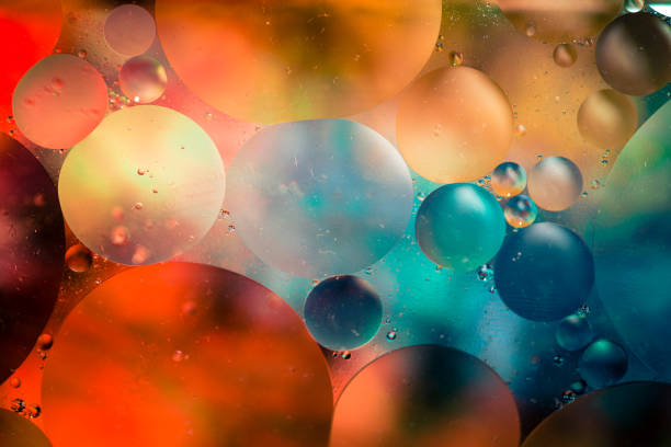 istock Macro oil and water multi colored abstract background 1175448970