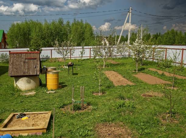 istock concrete well on a rural site in spring 1175452371