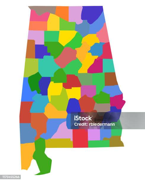 Map Of アラバマ アラバマ州のベクターアート素材や画像を多数ご用意 アラバマ州, イラストレーション, カットアウト iStock