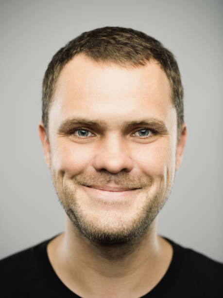 istock Portrait of real caucasian man with happy expression 1175458934