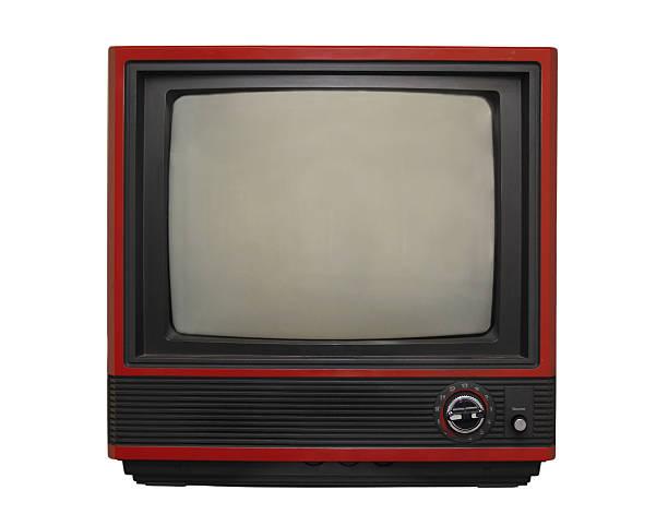 istock Very old TV isolated on white 117546106