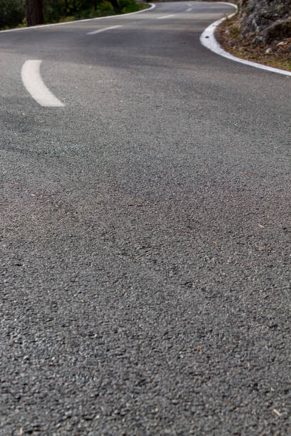 istock Road between the trees. cycling route of mallorca 1175464666