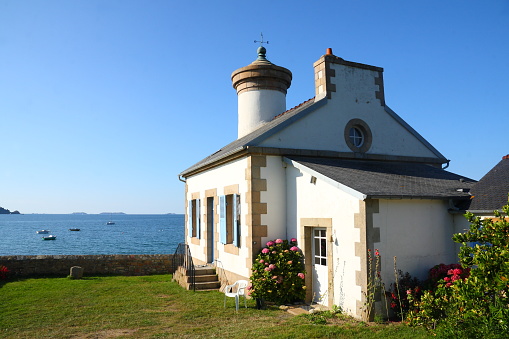 Small lighthouse in french Brittany