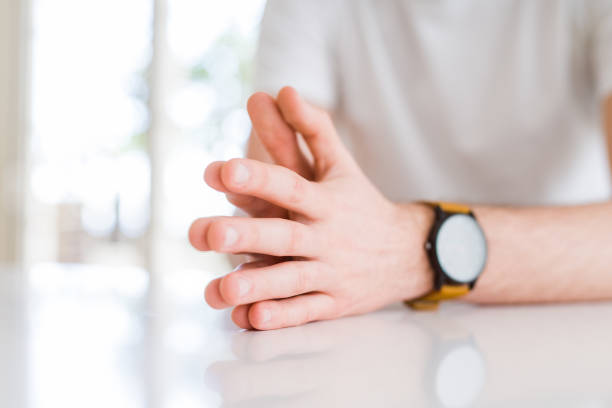 istock Close up young man hands together 1175470277