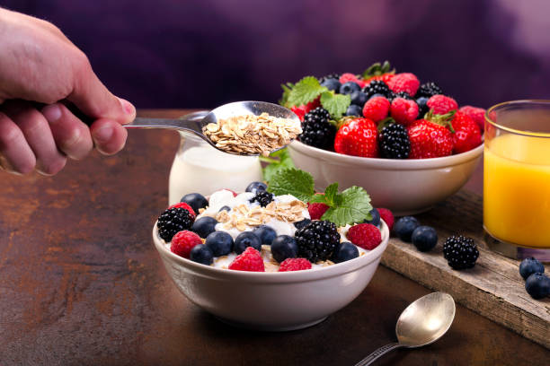 istock Healthy breakfast and berries 1175473197