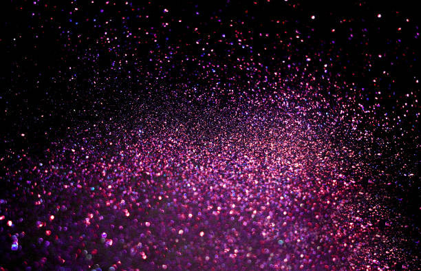 istock Purple sparkling shiny blurred background. Festive backdrop. 1175474094