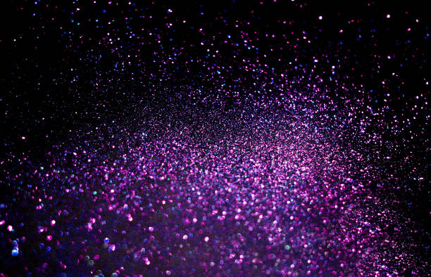 istock Purple sparkling shiny blurred background. Festive backdrop. 1175474104