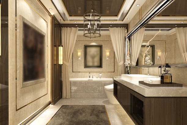 3D Render of Luxury Bathroom