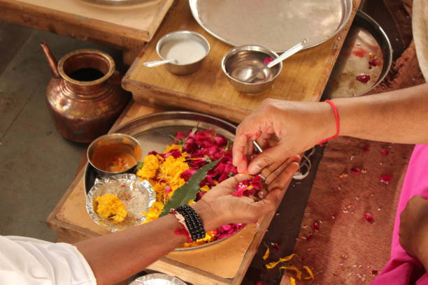 istock A groom performing Hindu wedding ritual, Karnataka, India 1175482335