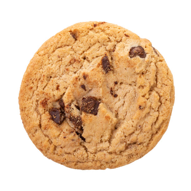 istock Chocolate chip cookies isolated on white background. 1175485413
