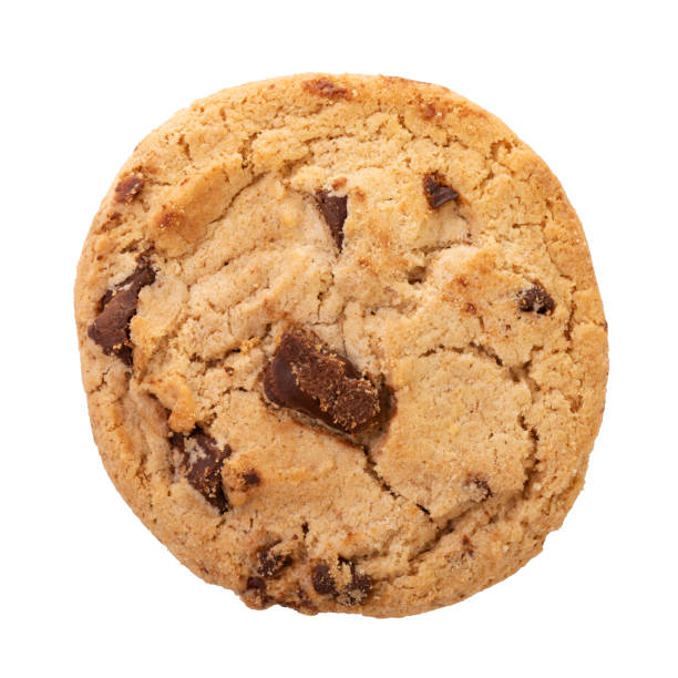 istock Chocolate chip cookies isolated on white background. 1175485436