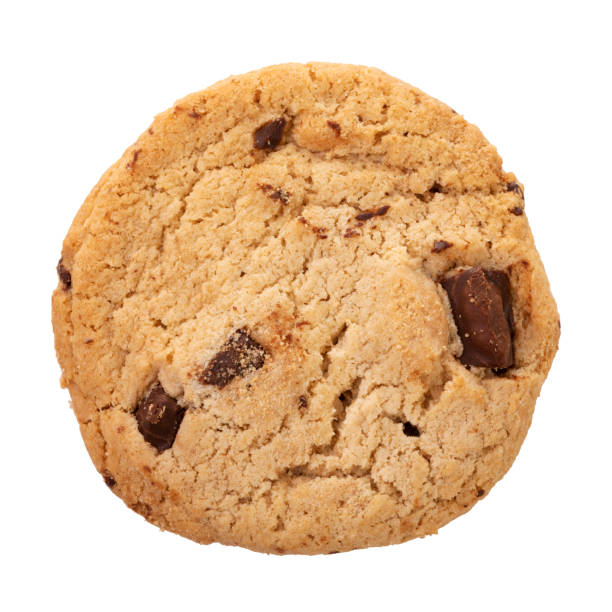 istock Chocolate chip cookies isolated on white background. 1175485470