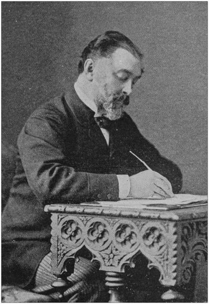 istock Antique portrait of famous men: Frederic Harrison 1175487489