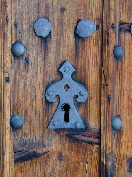 istock Door lock and keyhole - detail 1175490181