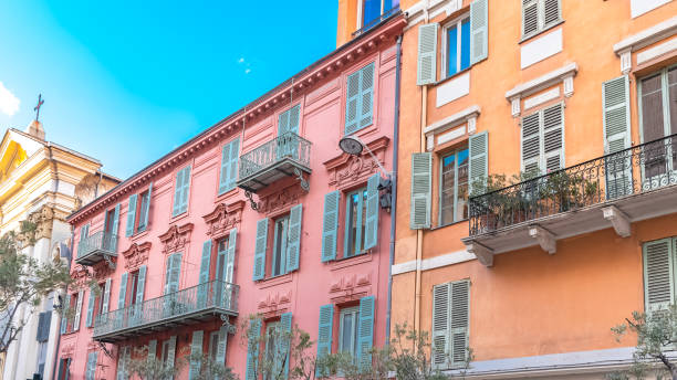 istock Nice, France, pink facade 1175490644