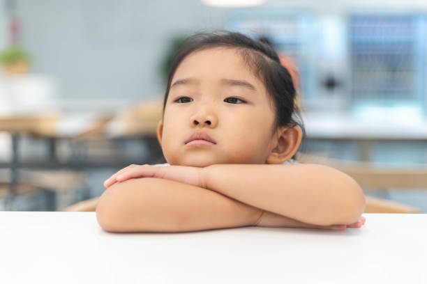 istock Cute little girl is thinking 1175491805