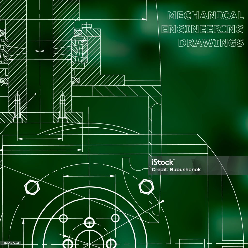 Border Engineeering Design Mechanics Technical Design Engineering Style Stock Illustration ...