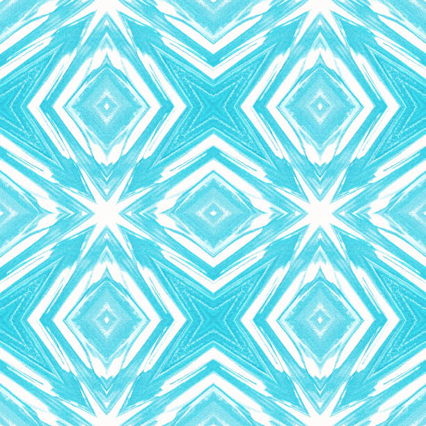 snowflake feost pattern cute grunge star abstract christmas winter kaleidoscope seamless texture blue light turquoise white background - january winter icicle snowing imagens e fotografias de stock