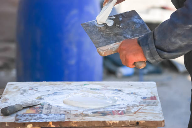 istock Preparing for wood surface repair and renovation. 1175499052