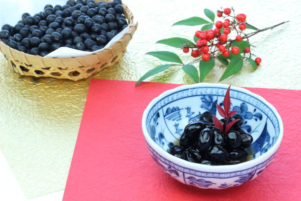 istock black soy-beans and Sweet black soybeans 1175499553