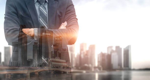 istock Double Exposure Image of Business Person 1175502229