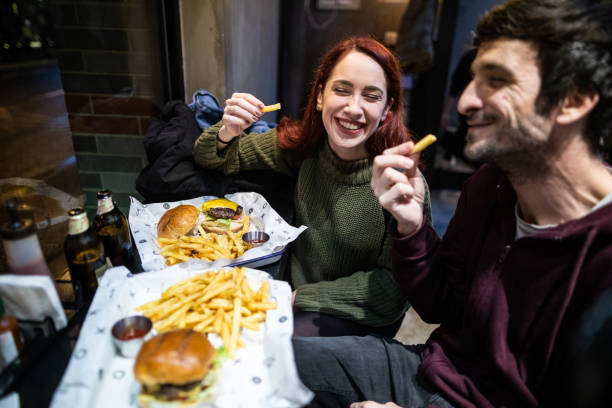 istock Sharing good food and great jokes 1175503225