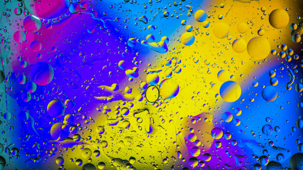 istock Colorful artistic image of oil drop on water 1175503786