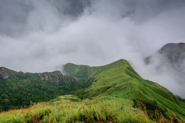 Munnar (also known as tea capital of India) during Monsoon in Kerala, India