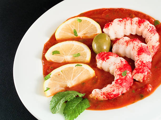 istock Shrimps with tomato sauce 117550444
